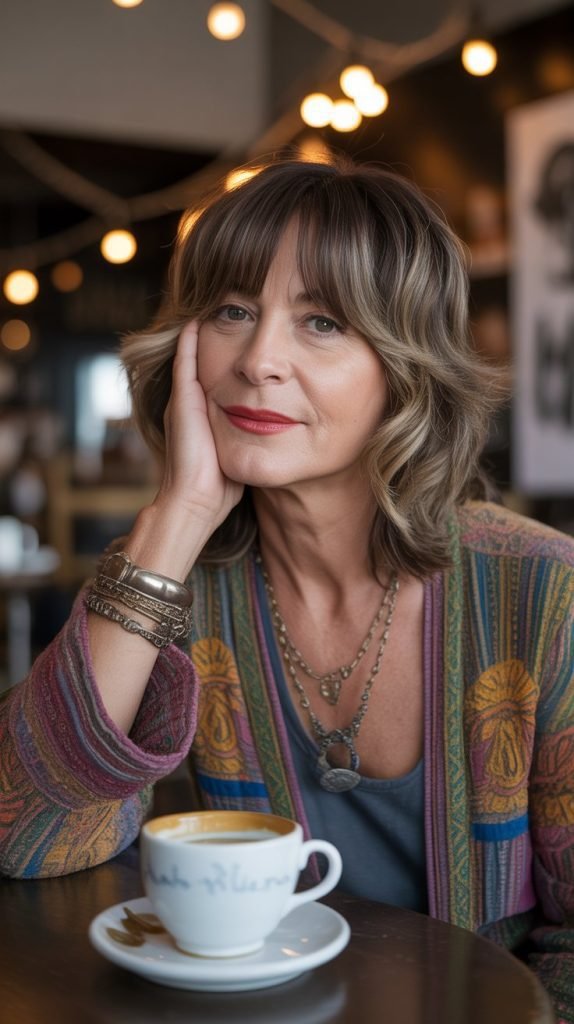 Modern Shag with Curtain Bangs