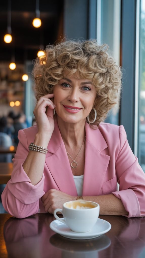 Curly Fringe with Volume