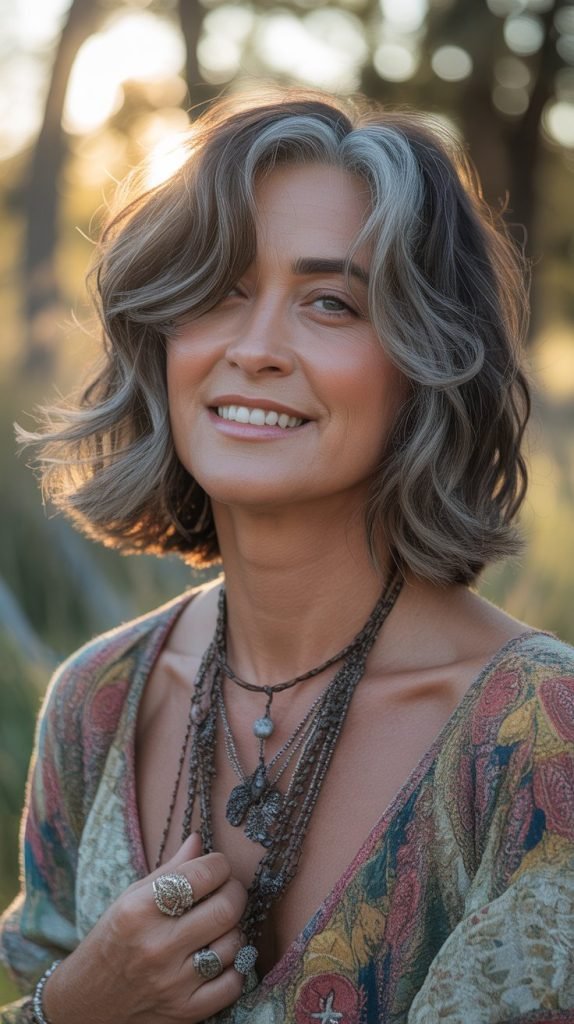 Graduated Shag with Feathered Ends