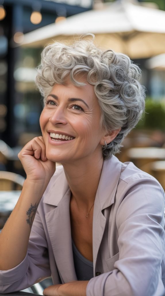 Curly Textured Pixie