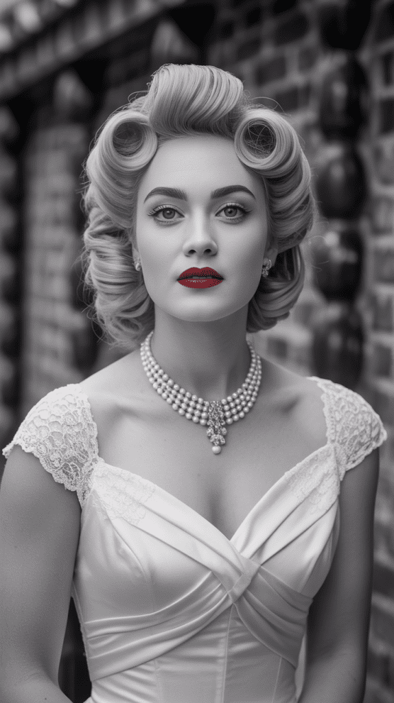 Pin Curls Vintage Style