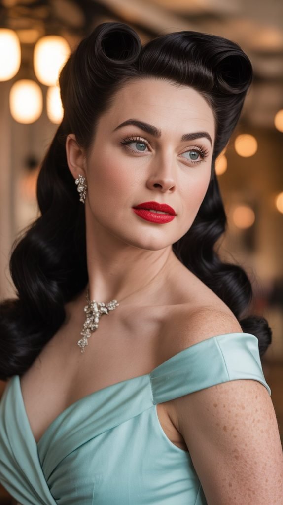 Onyx Black Victory Rolls