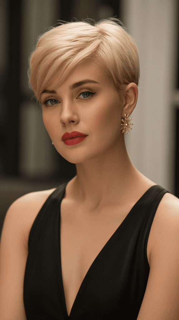Vintage Glam Pixie with Modern Undercut