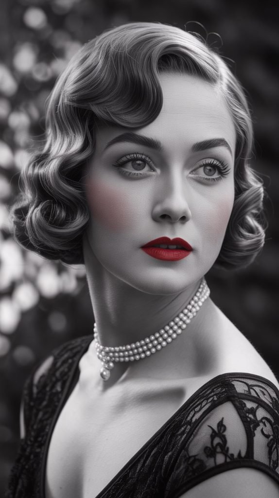 Vintage-Inspired French Bob for Pin Curls