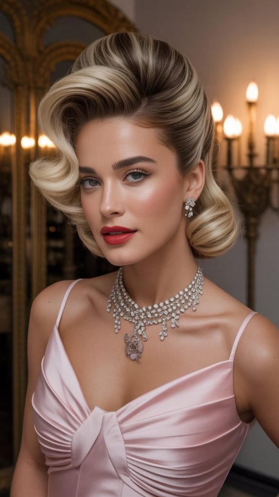 Low Ponytail with Bouffant