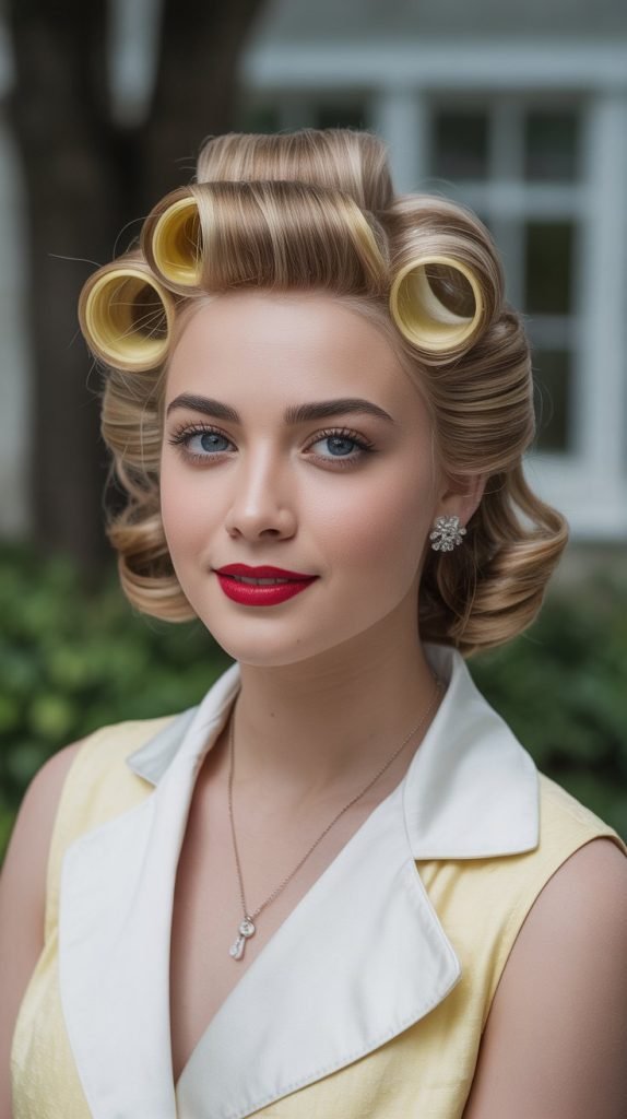 Pin Curl Vintage Style