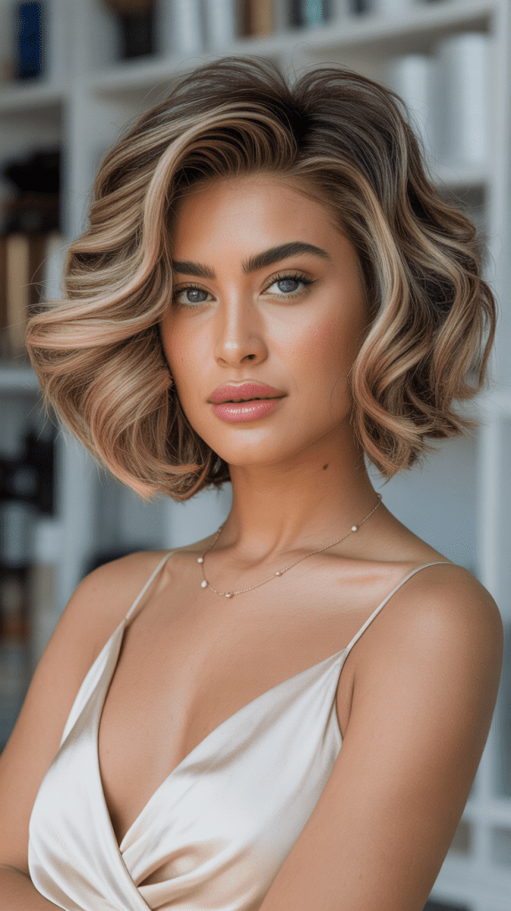 Stacked Wavy Bob