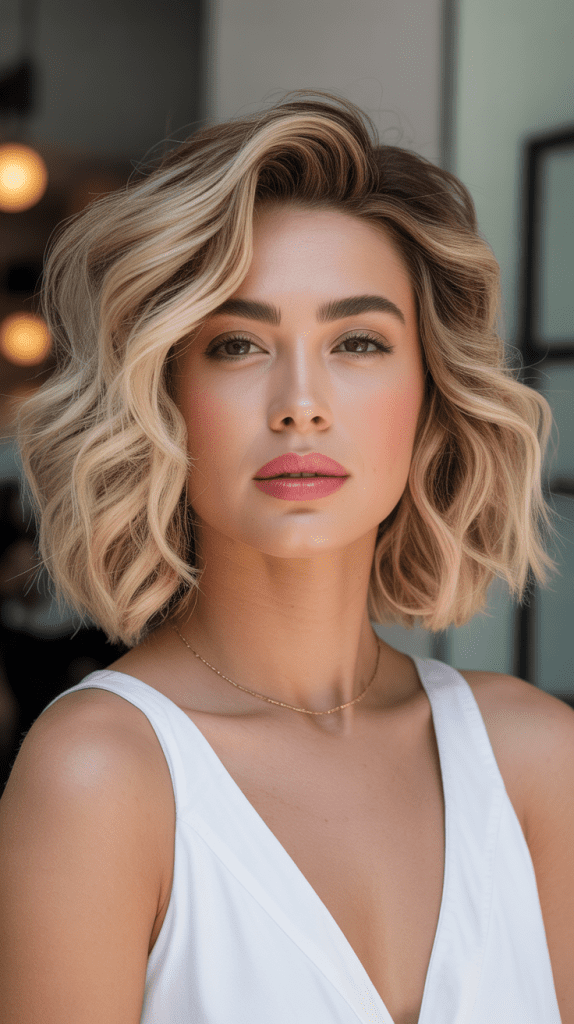 Wavy Bob with Root Volume
