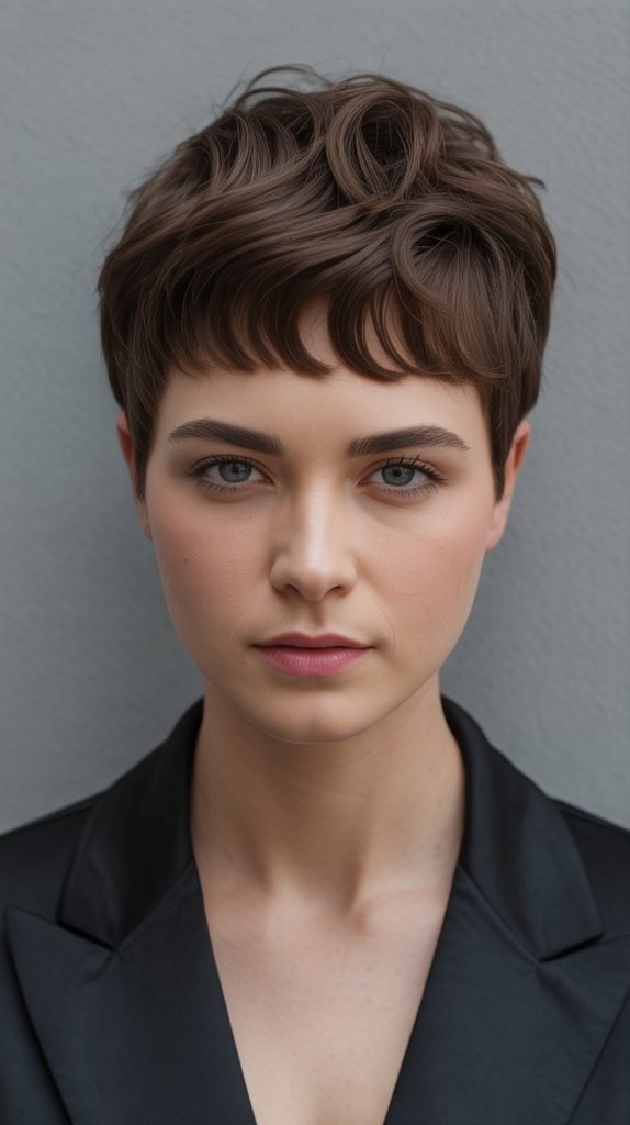 Wavy Pixie with Angular Fringe