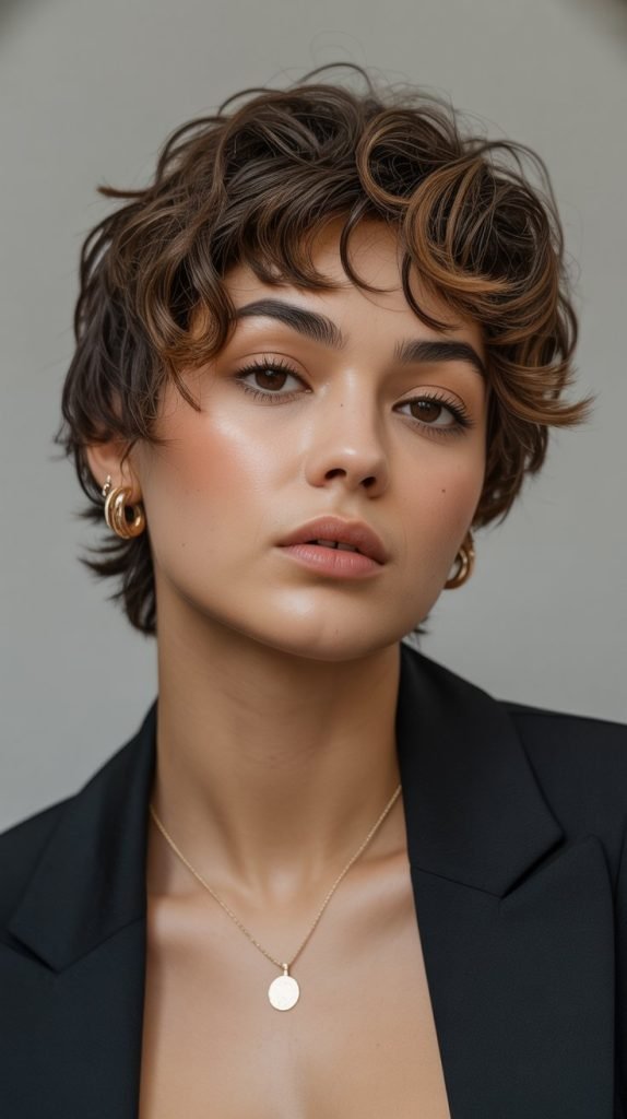Wavy Pixie with Contemporary Edge
