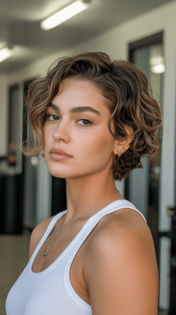 Wavy Pixie with Graduated Neckline