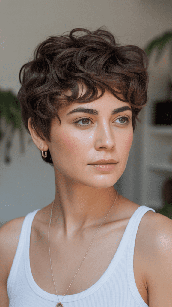 Wavy Pixie with Organic Shape