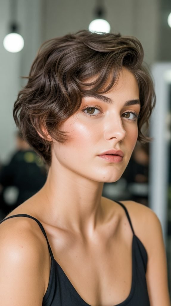 Wavy Pixie with Professional Finish