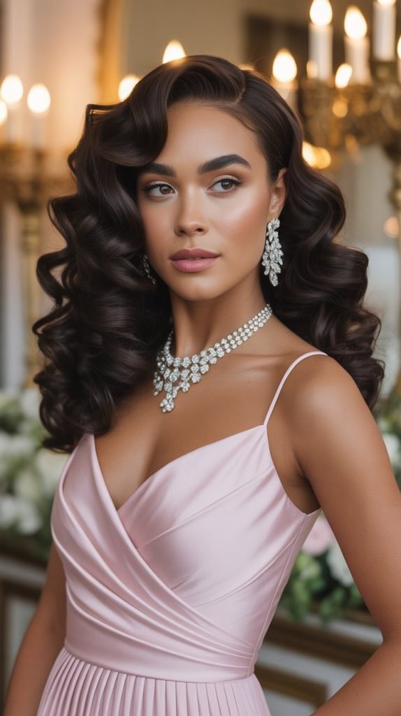 Sleek Crown with Curly Length