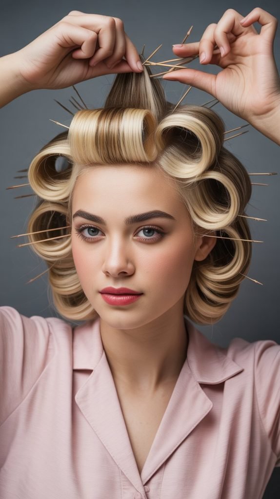 The Classic Pin Curl Method