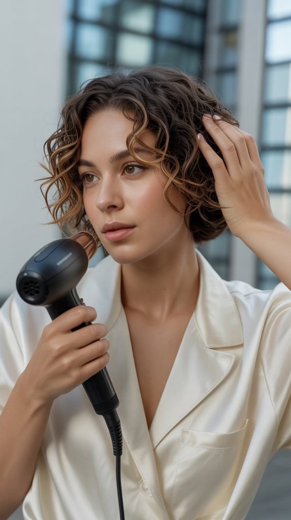 Maintaining Short Hair Curls Throughout the Day