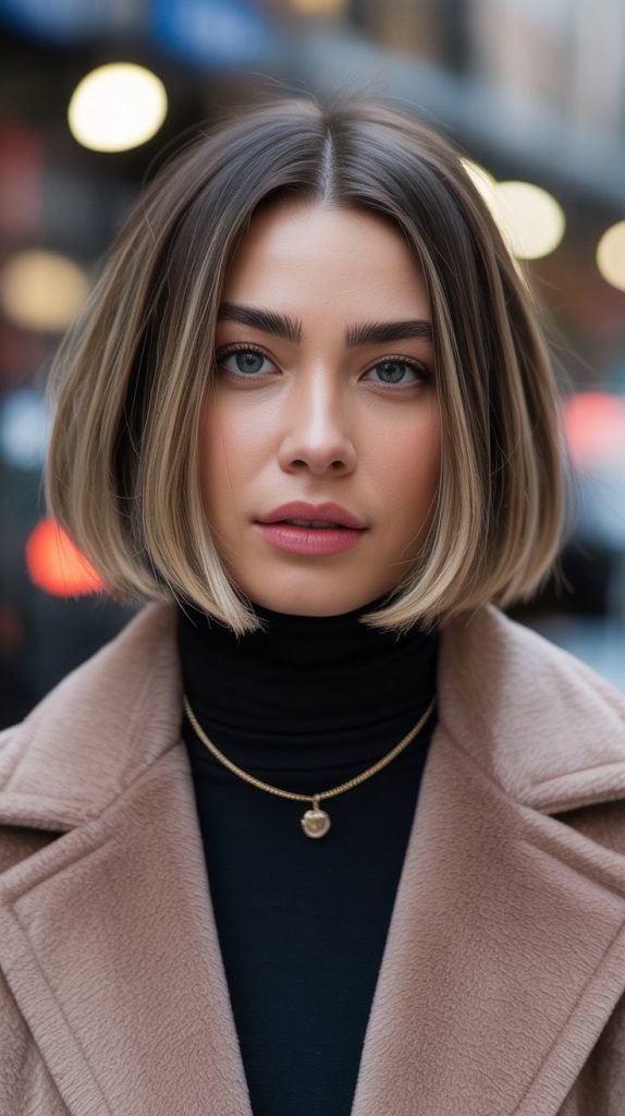 Blunt Bob with Micro Layers