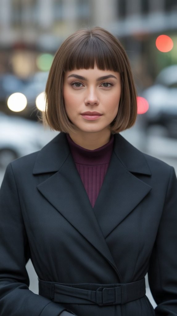  Blunt Cut Bob at Chin Length