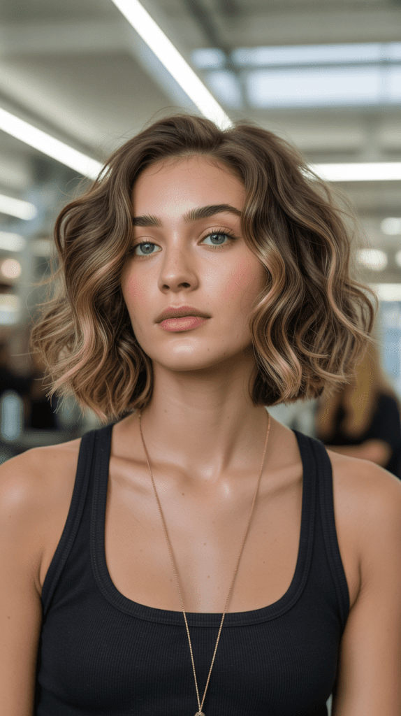 Classic Chin-Length Wavy Bob