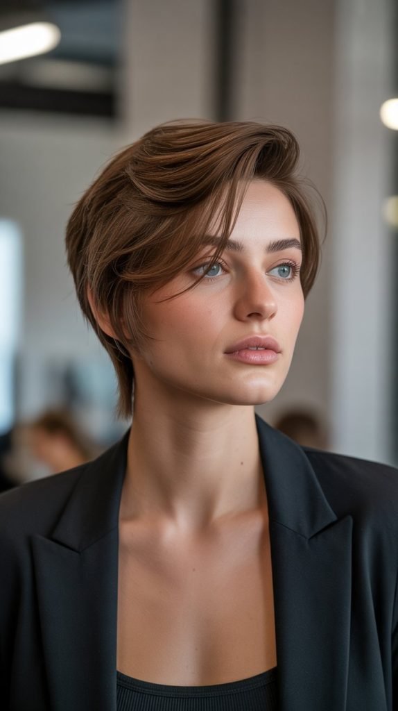 Short Hair with Dimensional Cutting