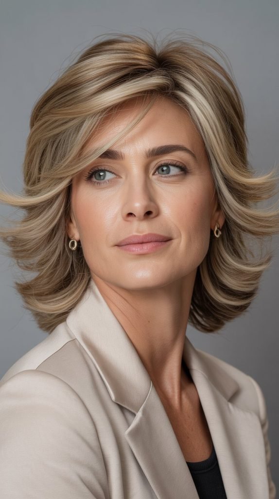 Feathered Medium Length Style