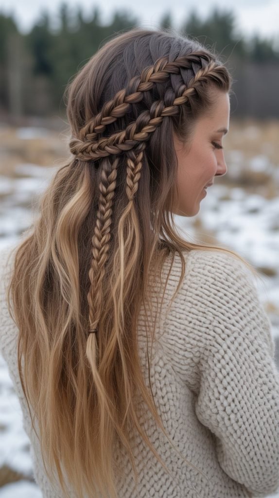 Boho Braided Half-Up