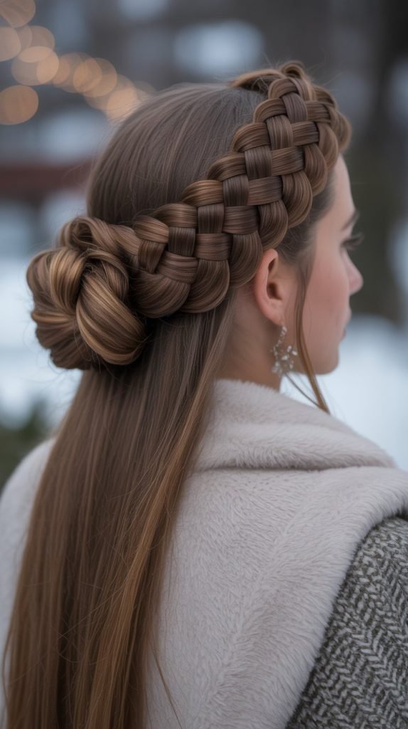Braided Crown Updo