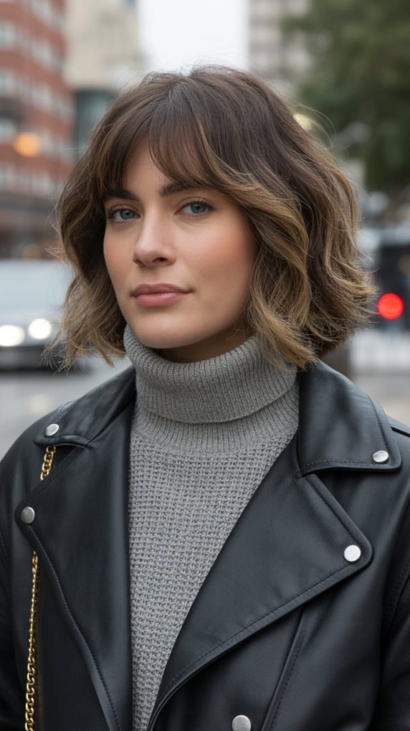 Modern Shag with Curtain Bangs