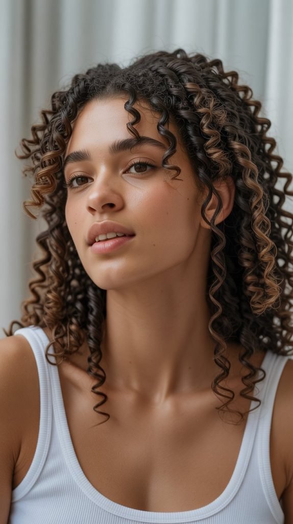 Loose Twist Crown with Natural Curl Release