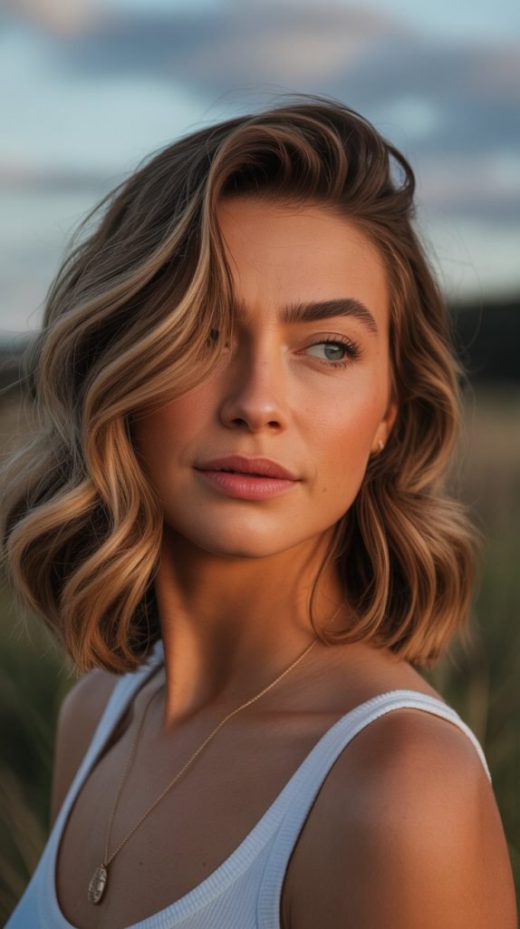  Face-Framing Layers with Side Part