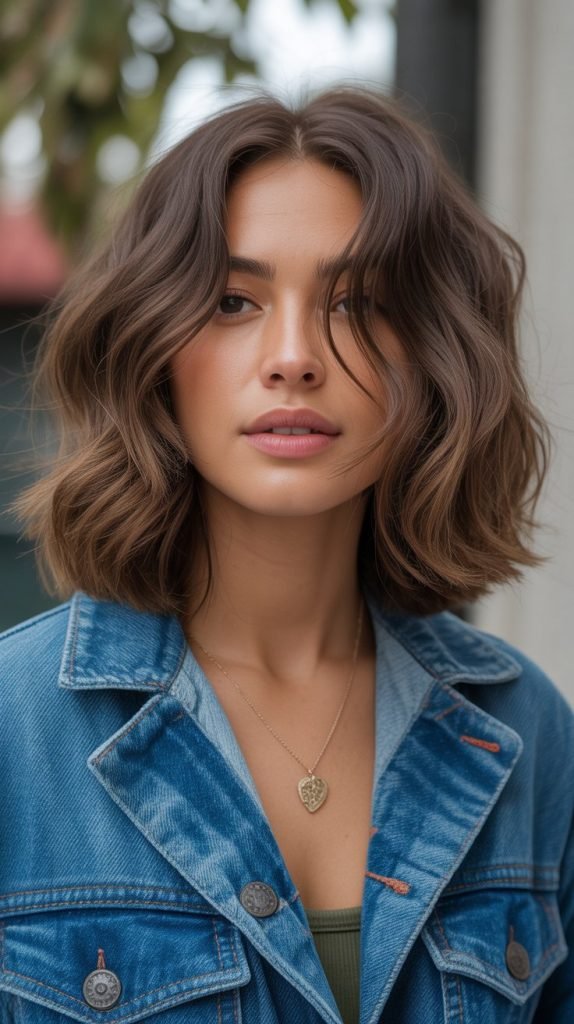 Shoulder-Length Shag with Face-Framing