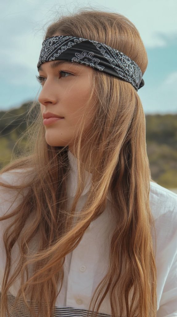 Textured Waves with Bandana Belt