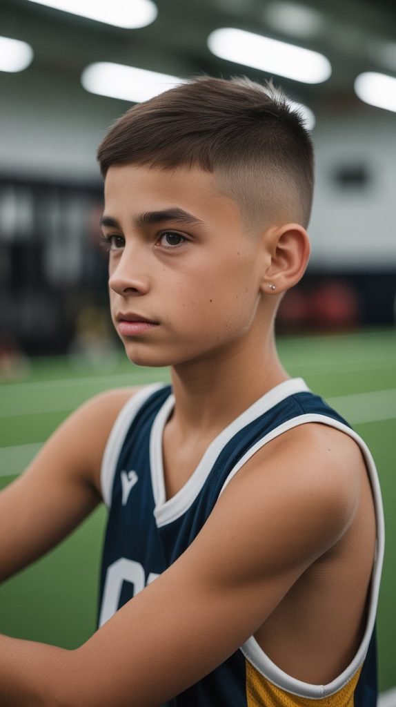 Short Buzz Cut with Fade