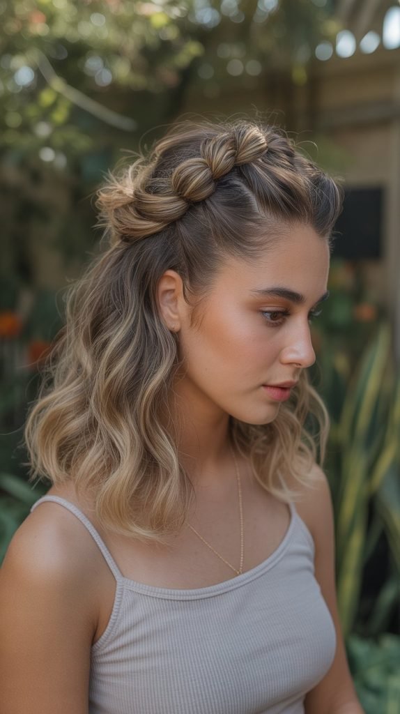  Half-Up Twisted Styles