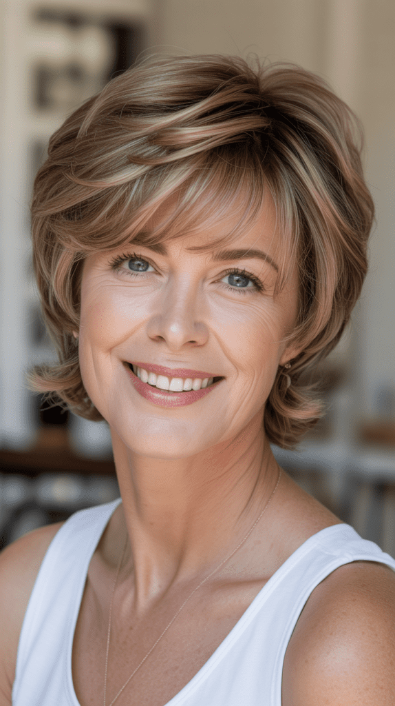 Short Shag with Wispy Bangs