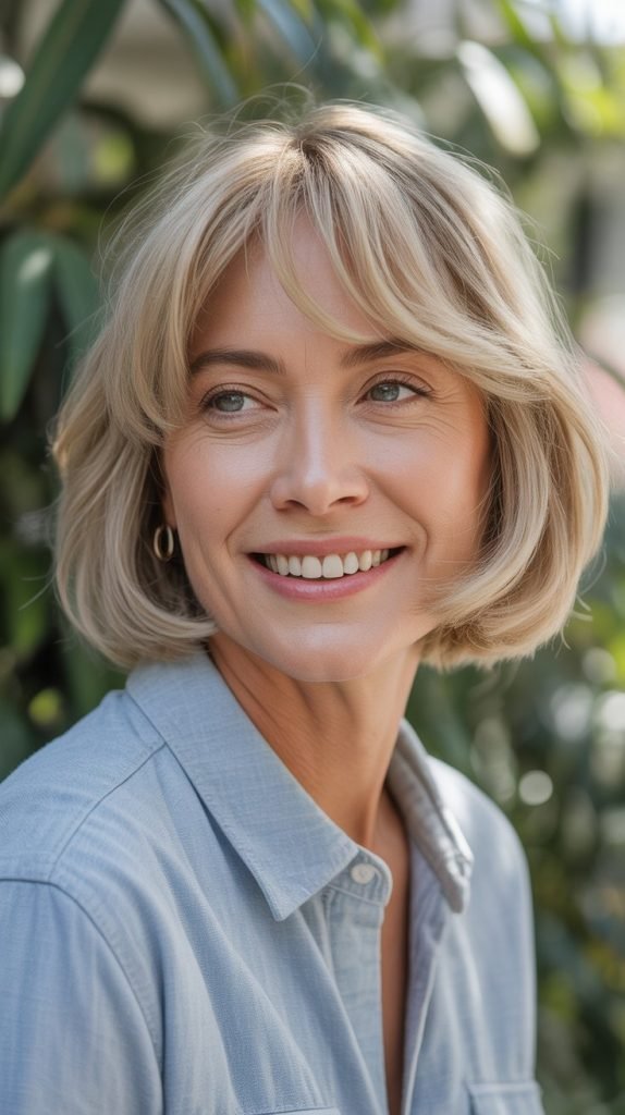 . Wispy Bangs with Bob