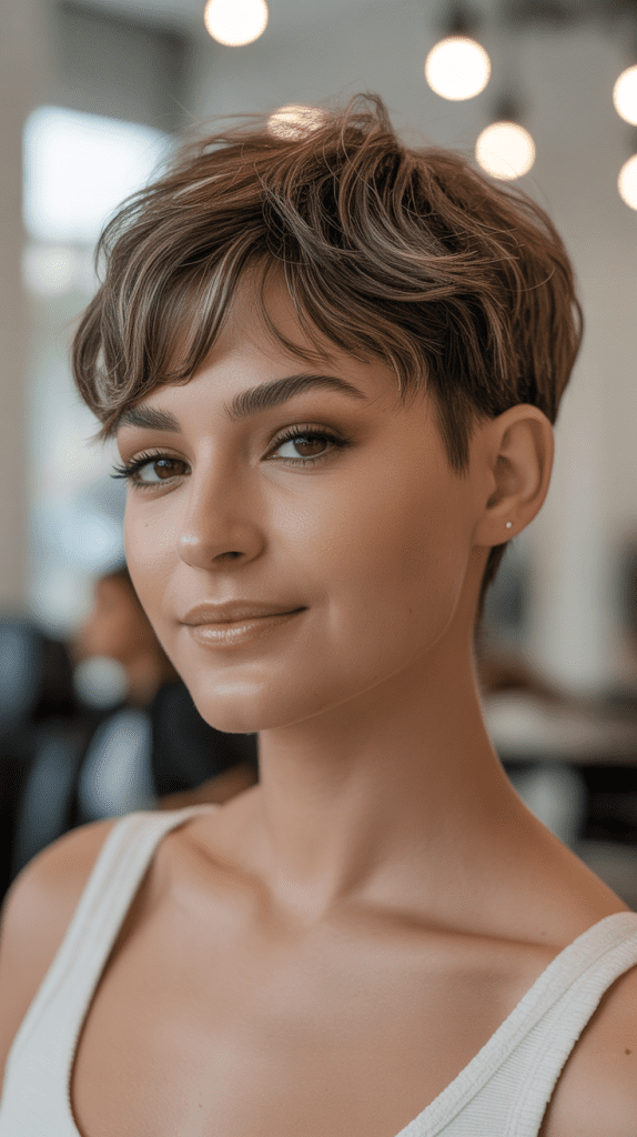 Textured Pixie with Wispy Bangs
