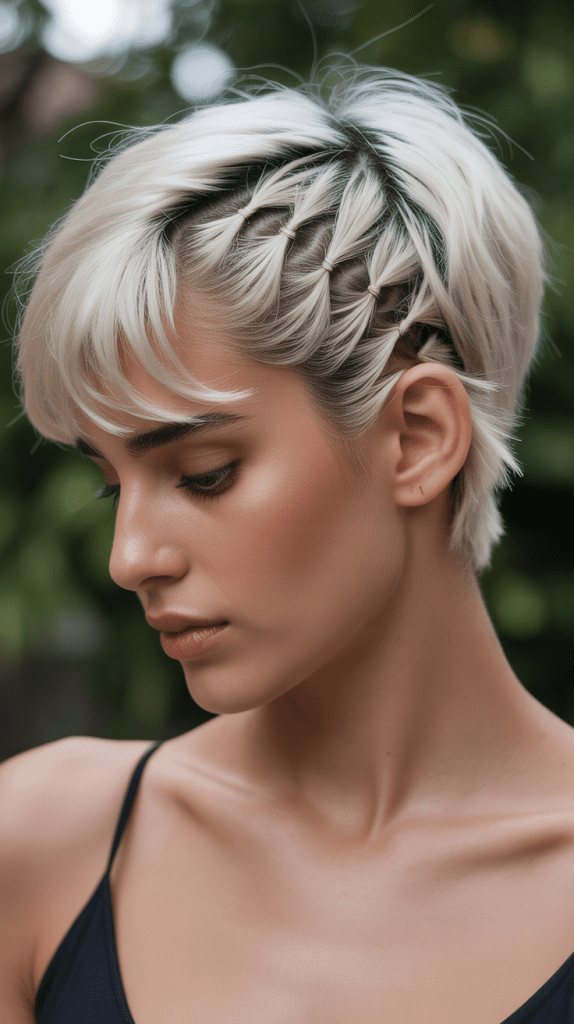 Pixie Crown Braids