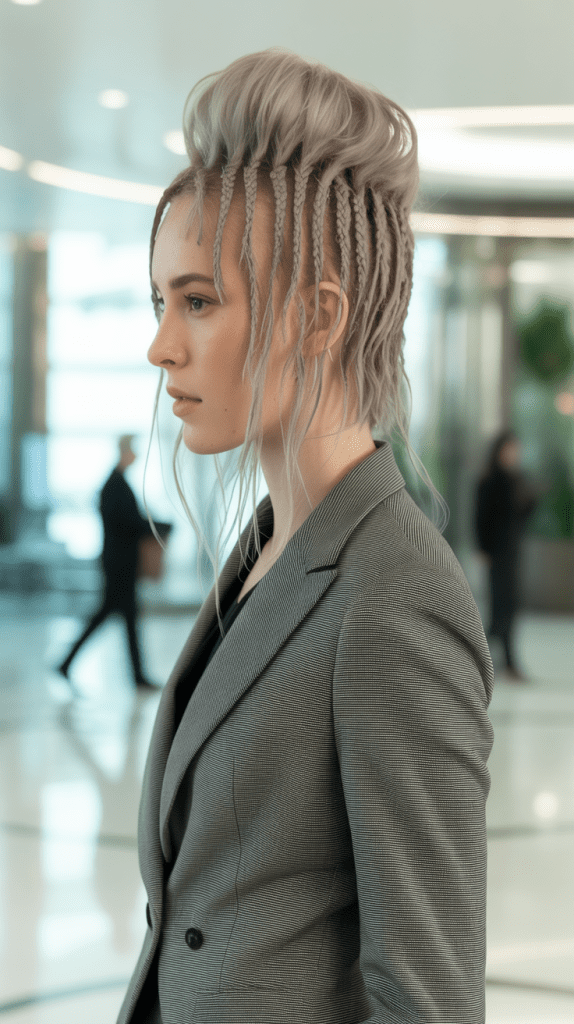 Sleek Jellyfish with French Braids