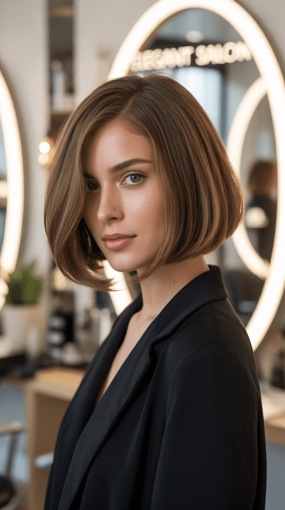Curved Angled Long Bob