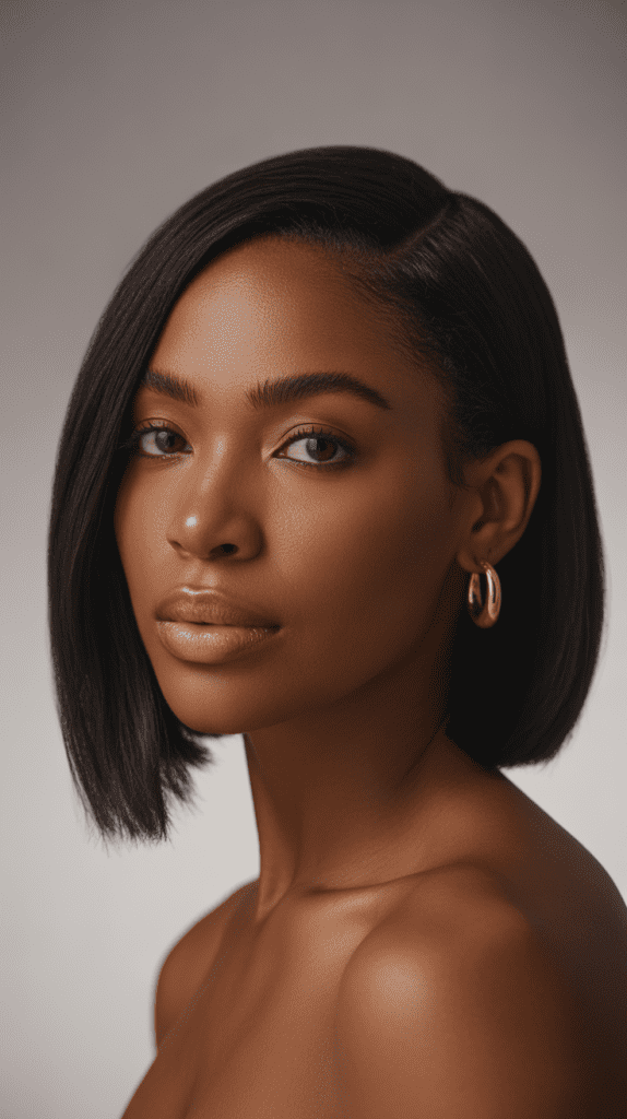 Sleek Bob with Subtle Layers