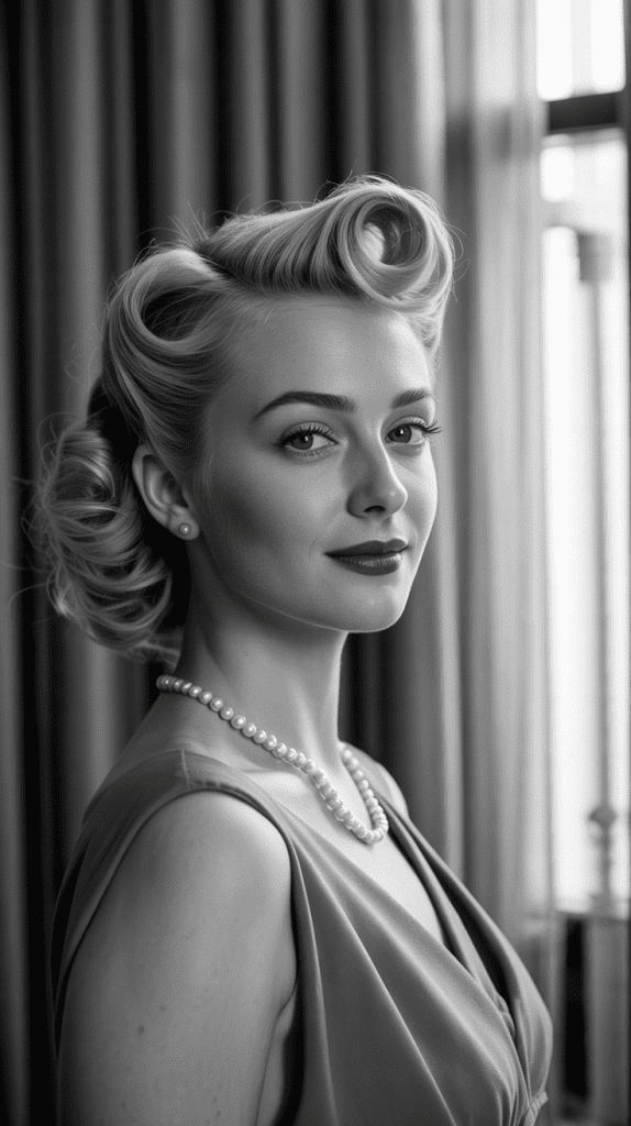 Vintage-Inspired Victory Rolls