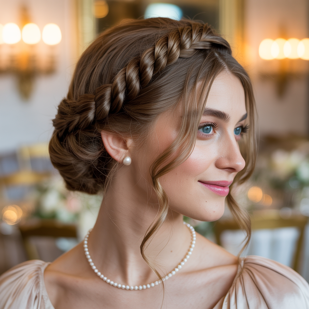 Twisted Rope Braid Updo