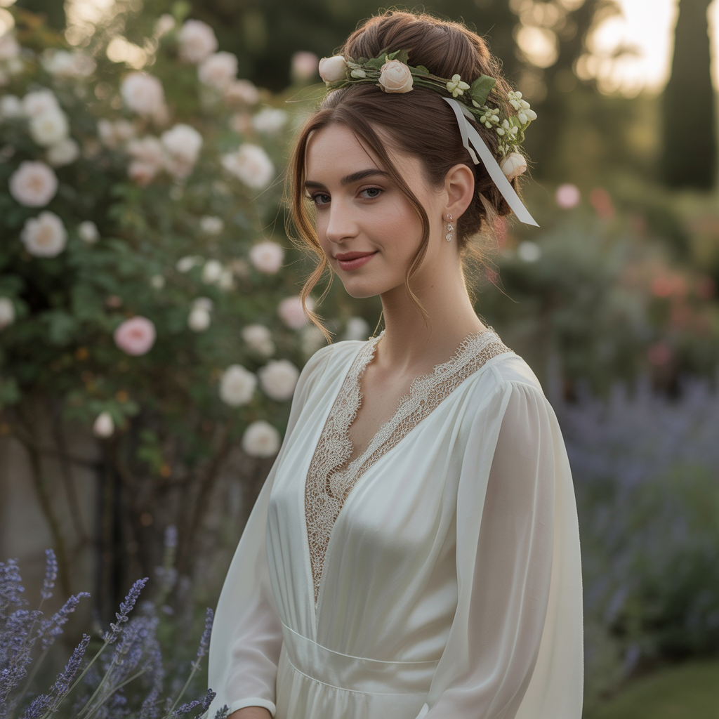 Dutch Crown Braid Updo