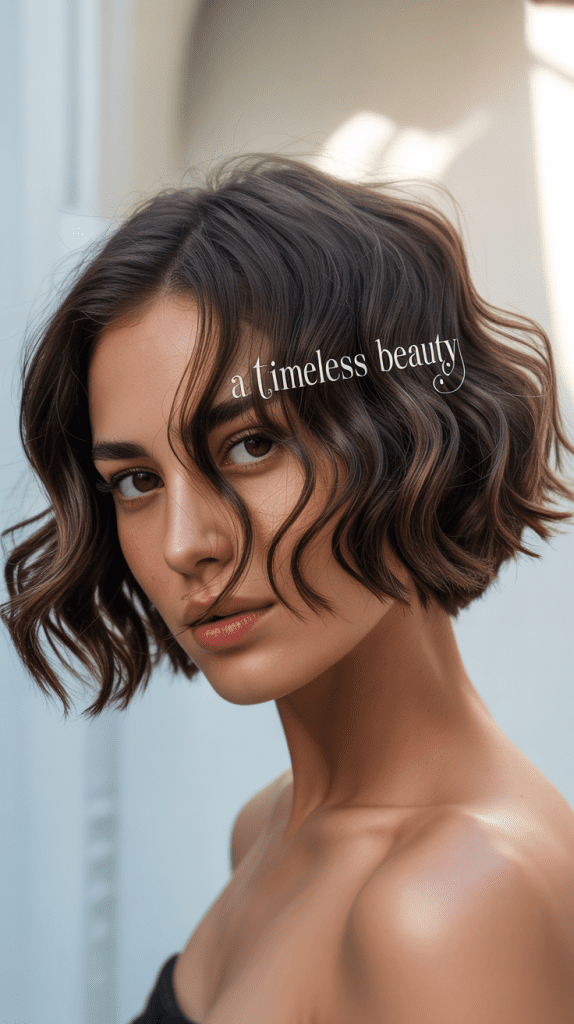 Wavy Bob with Razored Edges