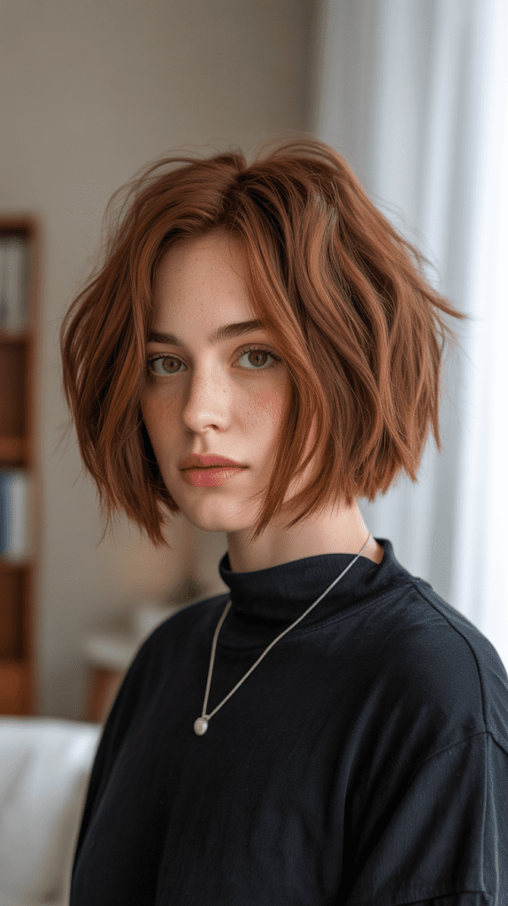 Choppy French Bob with Texture