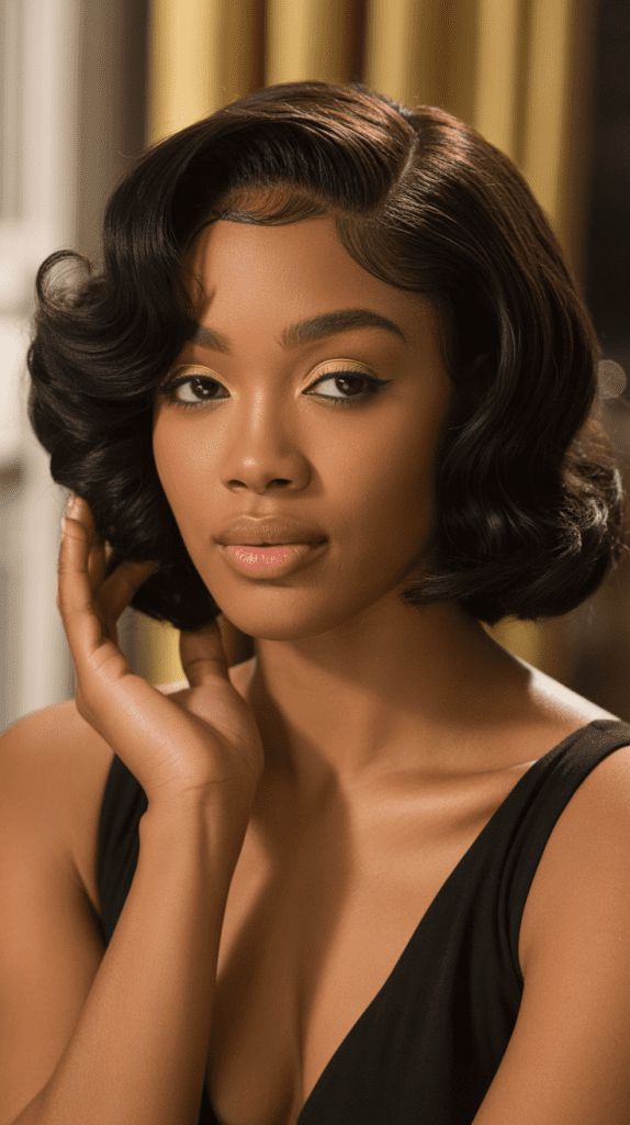 Modern Finger Wave Bob