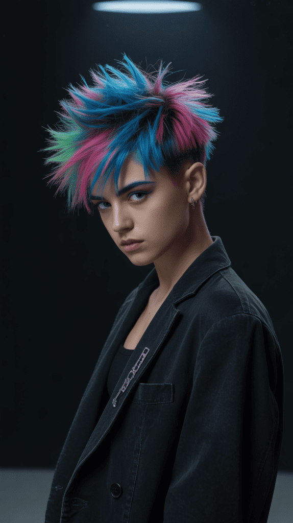 Spiky Texture with Color Accents