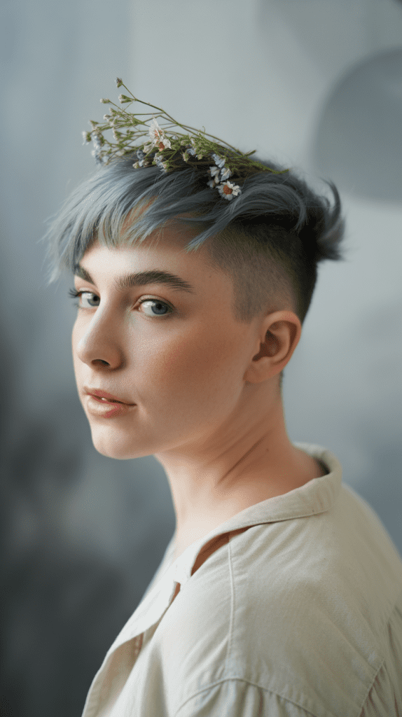 Soft Undercut with Feminine Details