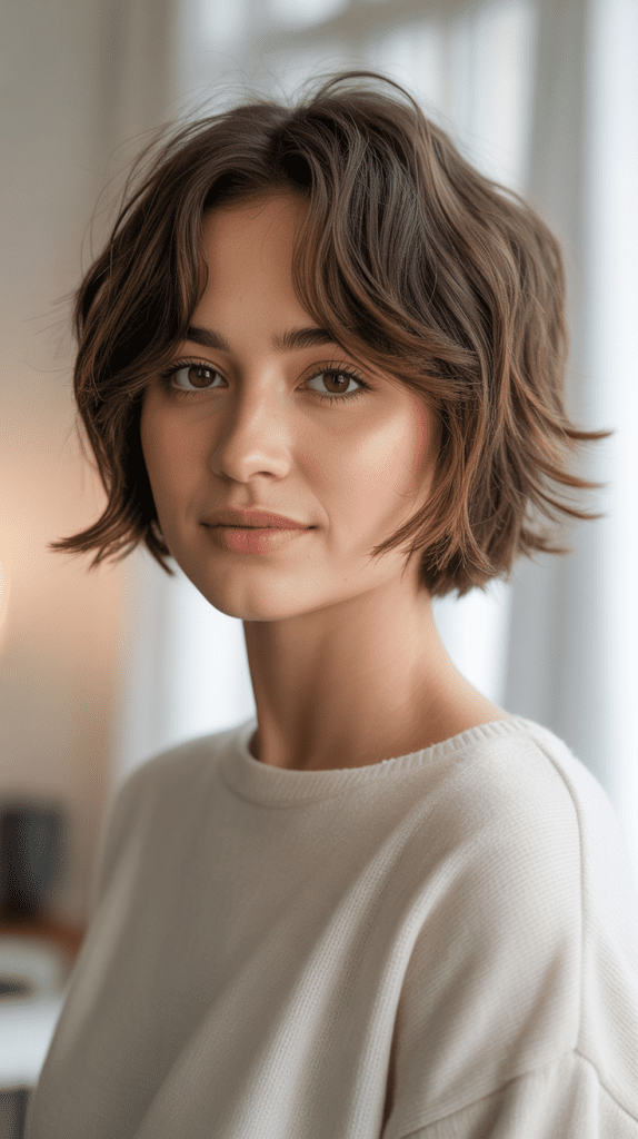 Choppy Bob with Face-Framing Layers